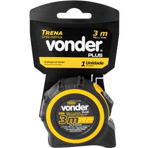 Trena curta de aço 3 m x 16 mm VONDER PLUS