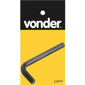 Chave hexagonal (allen) 10,0 mm, VONDER