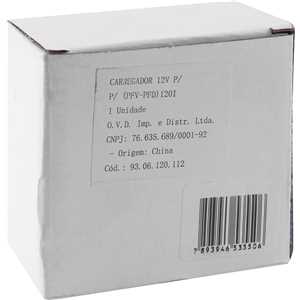 Fonte de carregamento 12 V, para PFV 120I e PFD 120I, VONDER