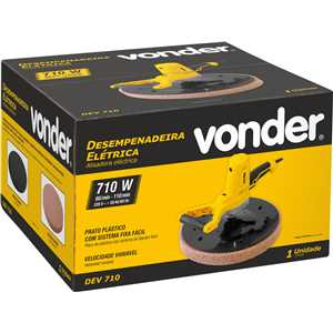Desempenadeira elétrica, 710 W, 220 V~, DEV 710, VONDER