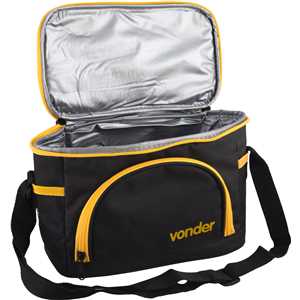 Bolsa térmica, 5 litros, preta e amarela, VONDER
