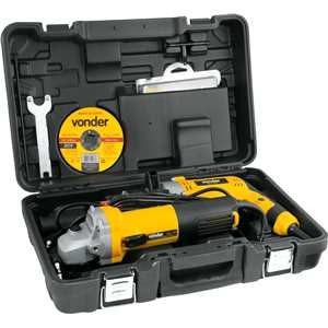 Conjunto esmerilhadeira de 4.1/2", 750 W e furadeira de 1/2", 710 W, 220 V~, com jogo de brocas e disco, EFV 751, VONDER