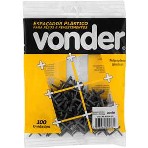 Espaçador plástico, 2,0 mm, VONDER