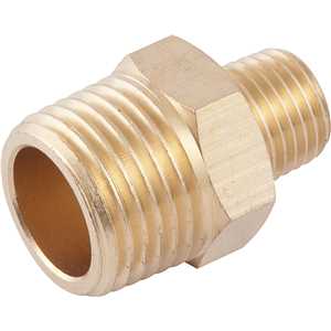 Adaptador/niple de redução, rosca 1/2" macho x 1/4" macho, VONDER