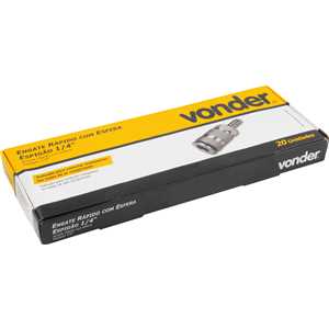 Engate rápido com espigão 1/4", VONDER