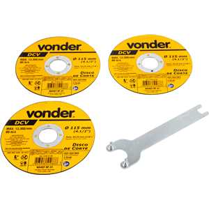 Esmerilhadeira angular 4.1/2", 650 W, 220 V~, com disco, EAV 650 VONDER
