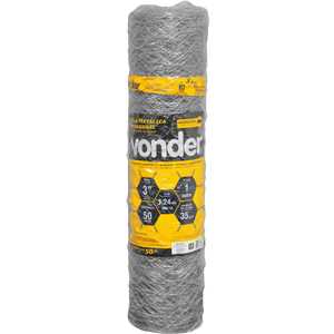 Tela metálica hexagonal, mangueirão, malha 3", 18 BWG x 1 m, com 50 m,  VONDER