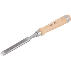 Formão chanfrado reto 5/8", com cabo em madeira, VONDER
