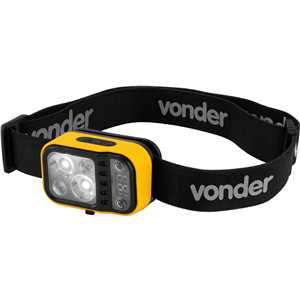 Lanterna de LED para cabeça, recarregável, LED CREE Xte, LCV 220 VONDER