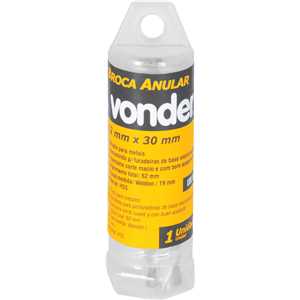 Broca anular, encaixe Weldon, 12 mm x 30 mm VONDER