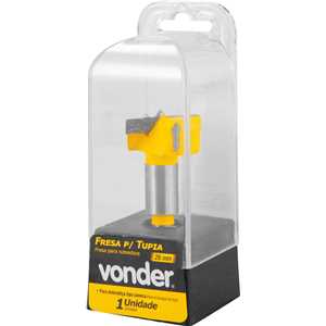 Fresa com dentes para dobradiça, 26 mm, com 2 dentes, VONDER