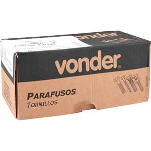 Parafuso sextavado zincado, 14 mm x 45 mm, MA, VONDER