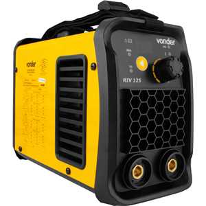 Inversor para solda com eletrodo e TIG, 120 A, RIV 125, com display digital, monofásico, 127 V~ - 220 V~ - Seleção automática, VONDER.