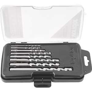 Jogo de brocas para concreto, com ponta de metal duro, 3 mm a 12 mm, com 8 peças, VONDER