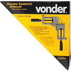 Grampo tipo sargento angular 65 mm x 70 mm VONDER