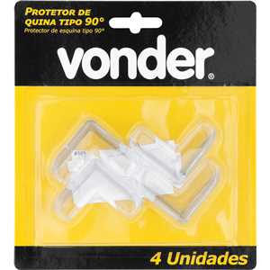 Protetor de quina, tipo 90°, com 4 peças, VONDER