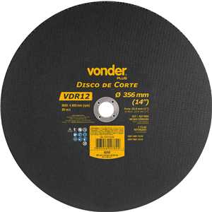 Disco de corte 356 mm x 3,2 mm x 25,40 mm VDR12, VONDER PLUS