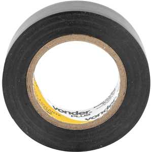 Fita isolante, 19,0 mm x 10 m, preta, VONDER PLUS
