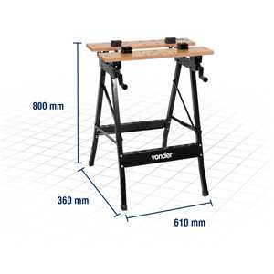 Bancada multiuso, 610 mm x 800 mm x 360 mm, BM 600 VONDER