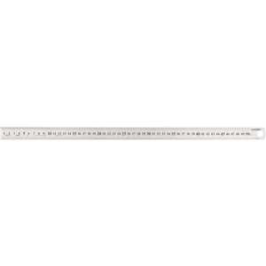 Escala de aço inox, 1.000 mm, rígida, VONDER