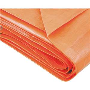 Lona reforçada de polietileno laranja 8 m x 7 m, VONDER PLUS