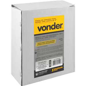 Caixa de comando para bomba tipo caneta de 3", 0,75 hp, 220 V~, VONDER