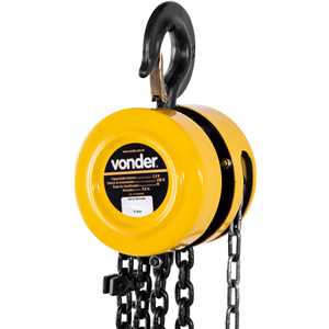 Talha manual, 2 toneladas (2 tf), elevação 5 m, VONDER