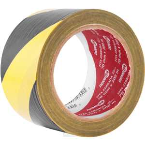 Fita zebrada sem adesivo 70 mm x 200 m, NOVE54