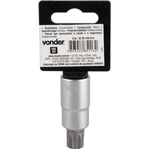 Soquete multidentado, curto, com encaixe de 1/2", M14, VONDER