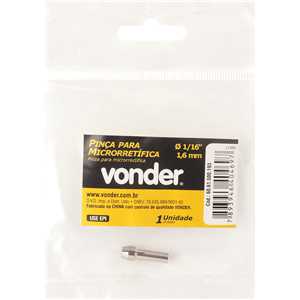 Pinça para microretífica 1,6 mm, VONDER