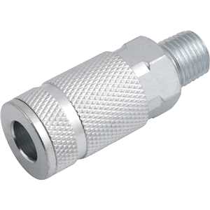 Engate rápido de 1/4", com rosca macho 1/4" NPT, com esferas, VONDER