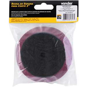 Boina de espuma para corte 3", para politriz roto-orbital, VONDER
