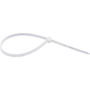 Abraçadeira de nylon, branca, 200 mm x 3,6 mm, com 100 peças, NOVE54