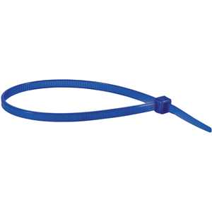 Abraçadeira de nylon, azul, 200 mm x 3,6 mm, VONDER