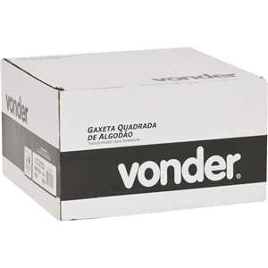 Gaxeta de algodão, quadrada, grafitada, 3/4", VONDER