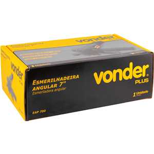 Esmerilhadeira angular pneumática, 7" - 180 mm, EAP 700, VONDER PLUS