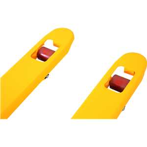 Paleteira hidráulica, 2 toneladas (2 tf), 1.150 mm x 550 mm, roda simples de poliuretano, PSP 205, VONDER