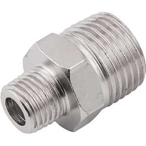 Adaptador/niple de redução, rosca, 1/2" macho x 1/4" macho, VONDER