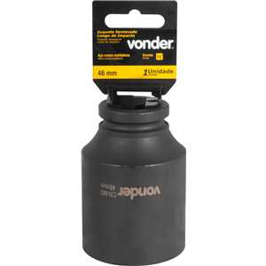 Soquete sextavado longo de impacto, 46 mm, encaixe de 3/4", VONDER