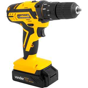Parafusadeira/furadeira de impacto a bateria, 12 V, fonte de carregamento bivolt automática , PFV 012I VONDER