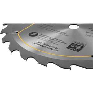 Lâmina de serra circular com dentes de metal duro/vídea, 400 mm x 30 mm, 24 dentes, VONDER