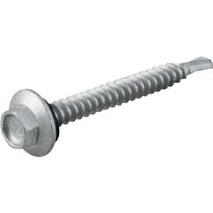 Parafuso autobrocante sextavado com acabamento tipo Dacromet, cabeça flangeada, 5,5 mm x 2", VONDER