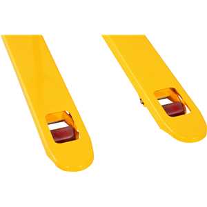 Paleteira hidráulica, 2,5 toneladas (2,5 tf), 1.150 mm x 550 mm, roda simples de poliuretano, PSP 255, VONDER