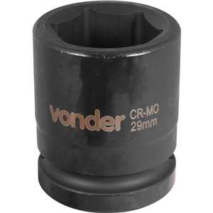 Soquete sextavado de impacto, encaixe de 3/4" x 29,0 mm, VONDER