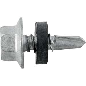 Parafuso autobrocante sextavado com acabamento tipo Dacromet, cabeça flangeada, 6,3 mm x 3/4", VONDER