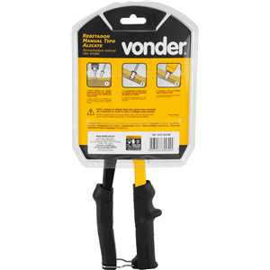 Rebitador manual, tipo alicate, bico autoajustável, VONDER