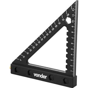 Esquadro triangular para carpintaria, 120 milímetros, VONDER