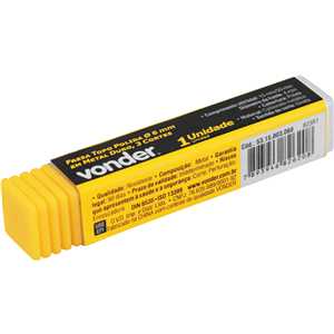 Fresa topo 6,0 mm, em metal duro, 3 cortes, polida, VONDER