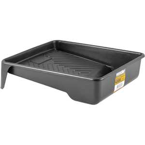 Bandeja plástica para pintura, preta, para rolos de 15,0 cm, VONDER