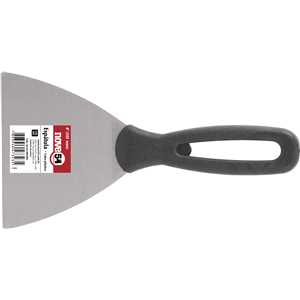 Espátula de aço, 4" - 101 mm, com cabo plástico, NOVE54